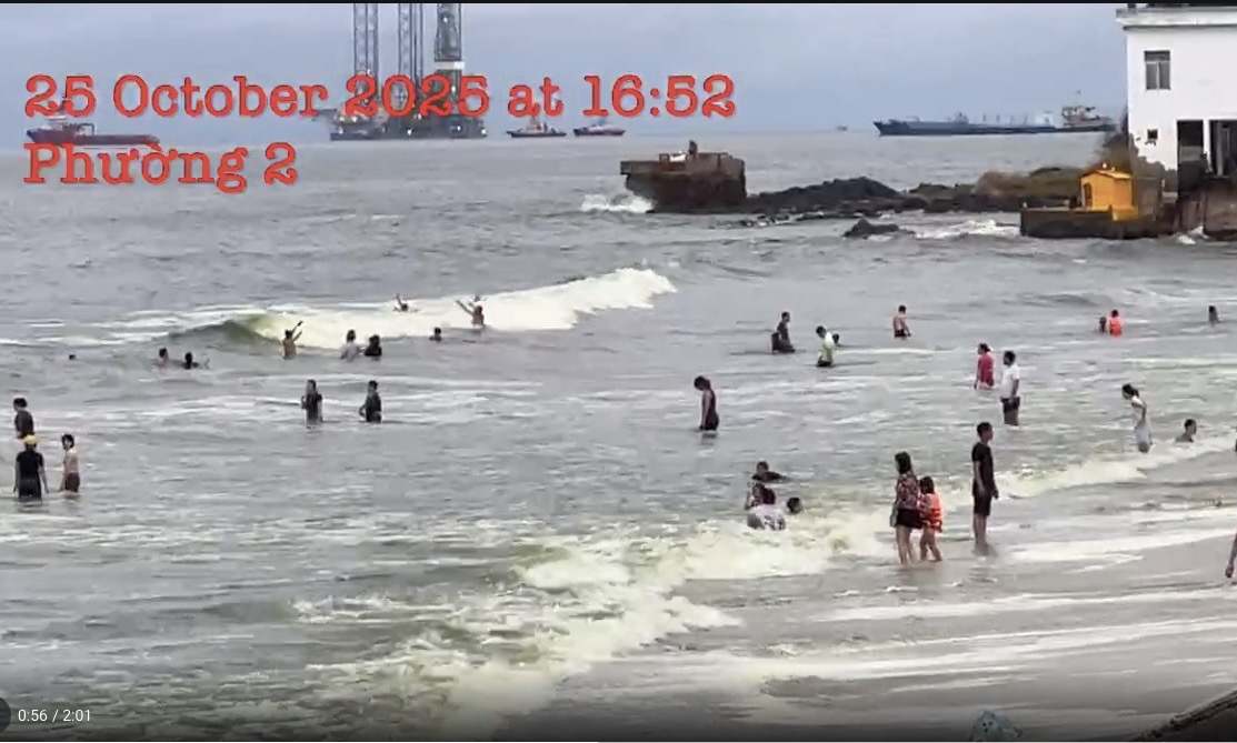 Thông tin lan truyền nước biển Vũng Tàu có màu xanh lá cây: Cơ quan chức năng lên tiếng - Ảnh 2. Sự thật việc nước biển Vũng Tàu chuyển màu xanh lạ - Ảnh 1.