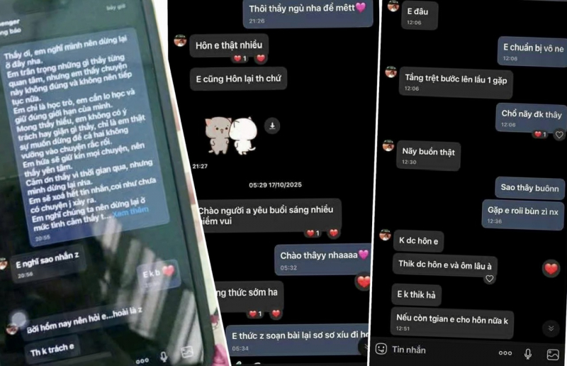 Vụ phụ huynh lao vào đánh thầy giáo: Hé lộ tin nhắn "thân mật" thầy gửi cho nữ sinh lớp 10 - Ảnh 1. Vụ phụ huynh lao vào đánh thầy giáo: Hé lộ tin nhắn "thân mật" thầy gửi cho nữ sinh lớp 10 - Ảnh 1.