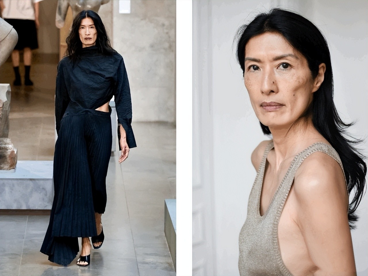 "Nàng dâu nhà Givenchy" phiên bản trung niên mới: 52 tuổi "khởi động" lại đời mình và bùng nổ thành siêu mẫu hạng A - Ảnh 2. "Nàng dâu nhà Givenchy" phiên bản trung niên mới: 52 tuổi "khởi động" lại đời mình và bùng nổ thành siêu mẫu hạng A - Ảnh 2.