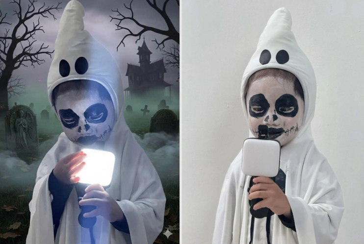 HOT nhất Halloween: Mẹ hóa trang cho con trai, bé đi học về mách "Mẹ ơi, mấy bạn không chơi với con" - Ảnh 4. HOT nhất Halloween: Mẹ hóa trang cho con trai, bé đi học về mách "Mẹ ơi, mấy bạn không chơi với con" - Ảnh 4.