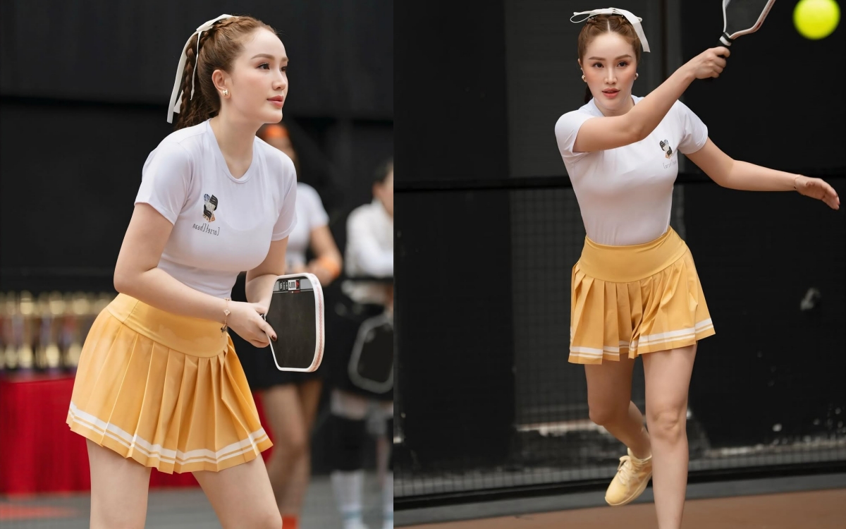 Không phải trang phục, đây mới là &quot;vũ khí&quot; giúp Bảo Thy nổi bật trên sân pickleball- Ảnh 2.