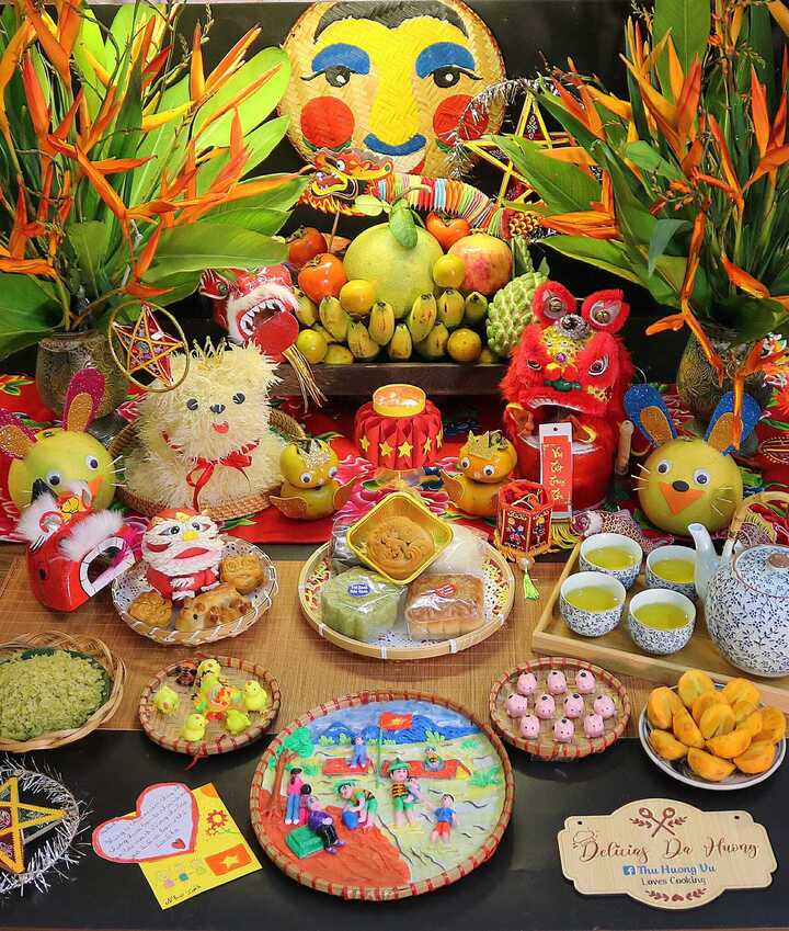 Cách bày mâm ngũ quả Trung thu ở 3 miền Bắc, Trung, Nam - Ảnh 2.