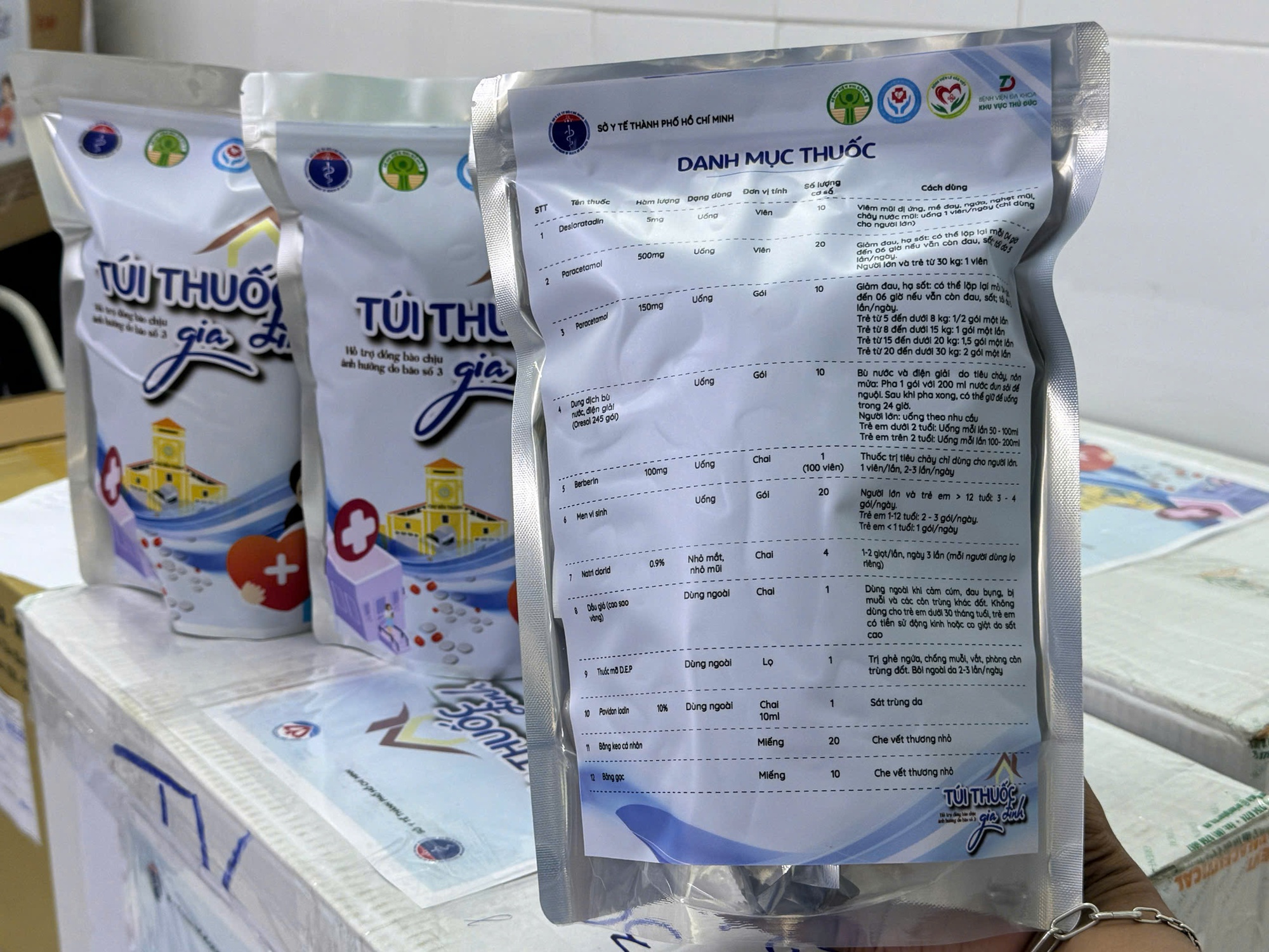 Hàng ngàn túi thuốc đến bà con vùng bão, lũ - Ảnh 5.