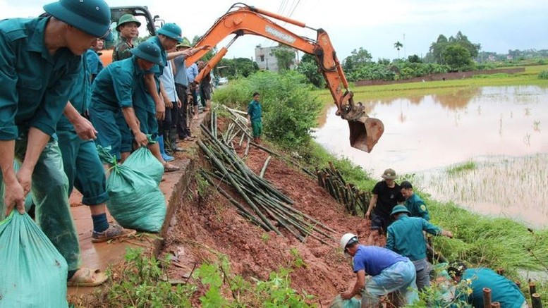 Thông tin vỡ đê ở Bắc Ninh là không chính xác; đê sông Thương vẫn an toàn - Ảnh 1.