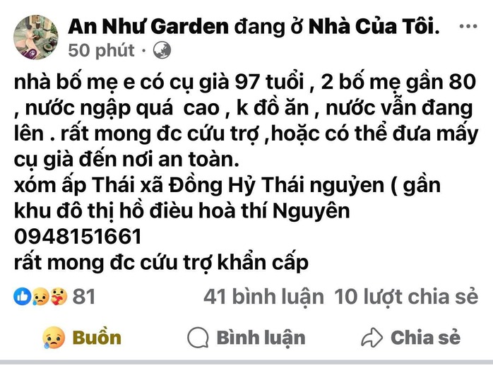 Đêm trắng tuyệt vọng ở Thái Nguyên: Pháo sáng S.O.S bắn lên, lời cầu cứu khắp nơi vì lũ dâng vượt mức lịch sử- Ảnh 3. Đêm trắng tuyệt vọng ở Thái Nguyên: Pháo sáng S.O.S bắn lên, lời cầu cứu khắp nơi vì lũ dâng vượt mức lịch sử- Ảnh 3.