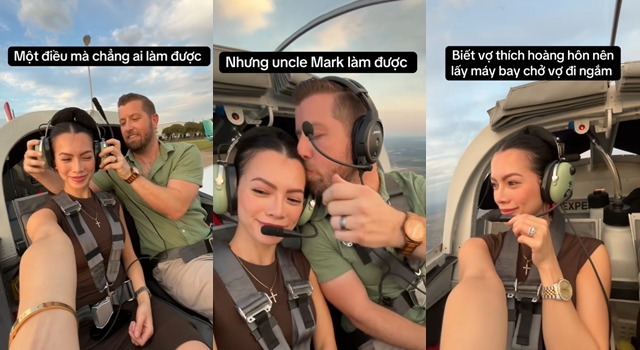Vợ Việt &quot;lỡ miệng&quot; nói thích hoàng hôn, chồng Tây lái máy bay riêng chở đi ngắm rồi vòng về ăn phở- Ảnh 1.