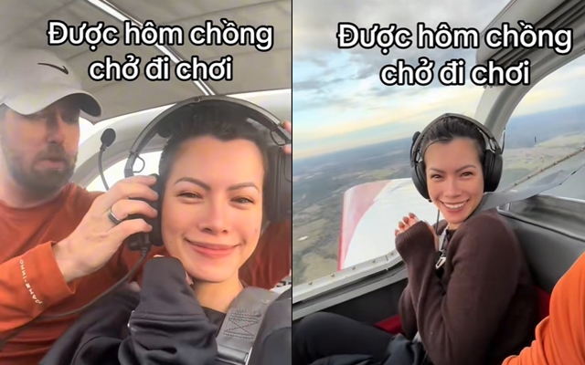 Vợ Việt &quot;lỡ miệng&quot; nói thích hoàng hôn, chồng Tây lái máy bay riêng chở đi ngắm rồi vòng về ăn phở- Ảnh 9.