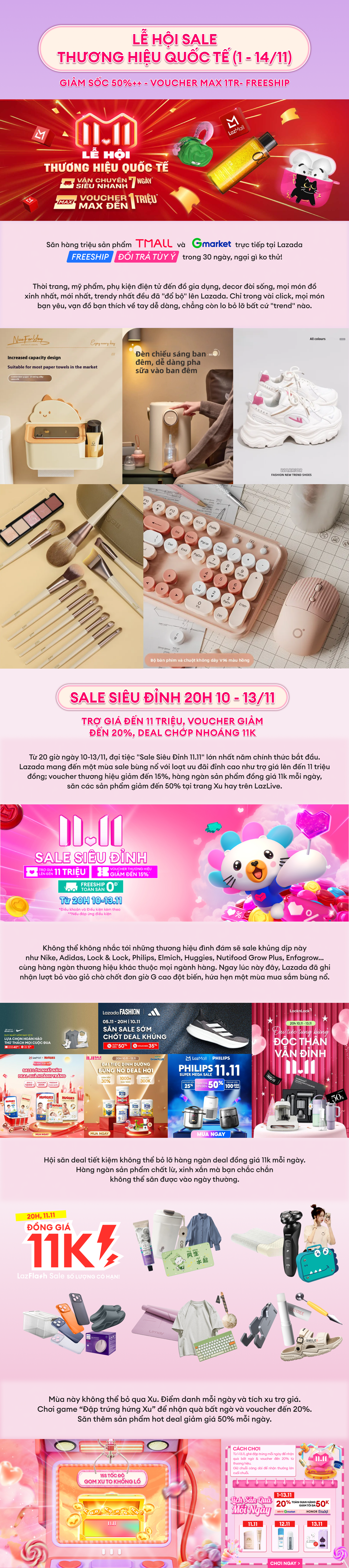 Cẩm nang sống còn cho 11.11: Không xem kỹ, sạch voucher và quà khủng! - Ảnh 1.