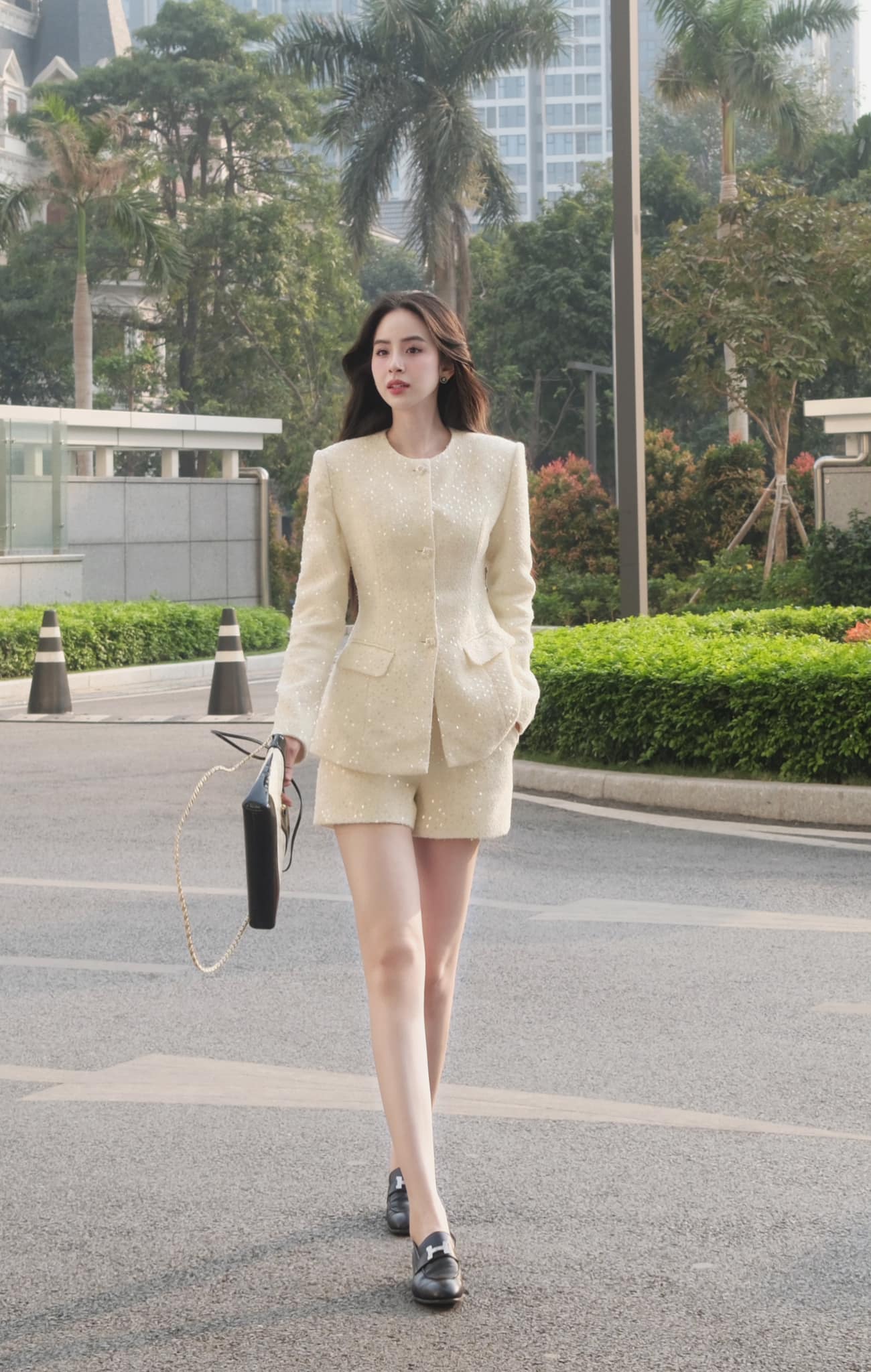 Thế nào là đỉnh cao phối đồ: Dâu hào môn Hương Liên diện toàn item màu trung tính mà bộ nào cũng sang tuyệt đối - Ảnh 4. Thế nào là đỉnh cao phối đồ: Dâu hào môn Hương Liên diện toàn item màu trung tính mà bộ nào cũng sang tuyệt đối - Ảnh 4.