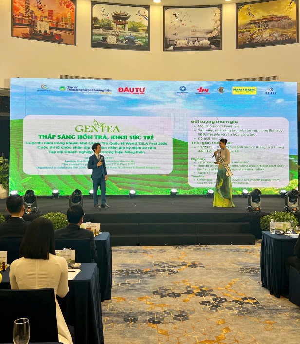 Cuộc thi lan tỏa tinh thần khởi nghiệp cùng Lễ hội Trà Quốc tế World T.E.A Fest 2025 - Ảnh 1. Cuộc thi lan tỏa tinh thần khởi nghiệp cùng Lễ hội Trà Quốc tế World T.E.A Fest 2025 - Ảnh 1.