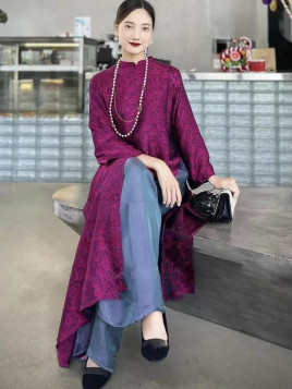 Chưa đến Tết nhưng áo dài đã hot mọi mặt trận: Chị em tranh thủ mua hậu 11/11 để săn giá hời- Ảnh 3. Chưa đến Tết nhưng áo dài đã hot mọi mặt trận: Chị em tranh thủ mua hậu 11/11 để săn giá hời- Ảnh 3.