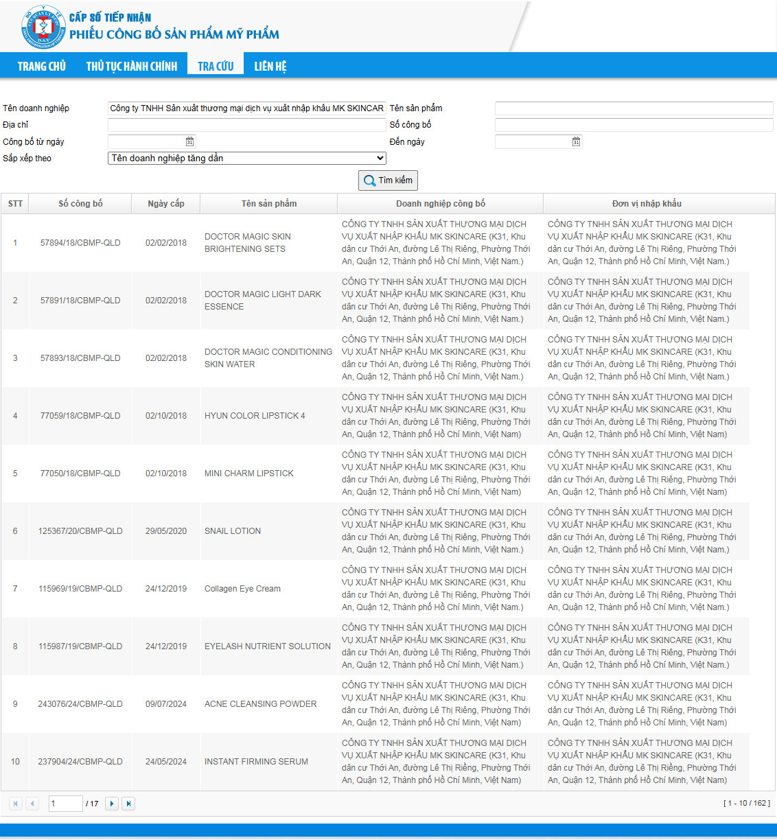 126 sản phẩm mỹ phẩm của Mailisa được cấp phiếu công bố - Ảnh 1.