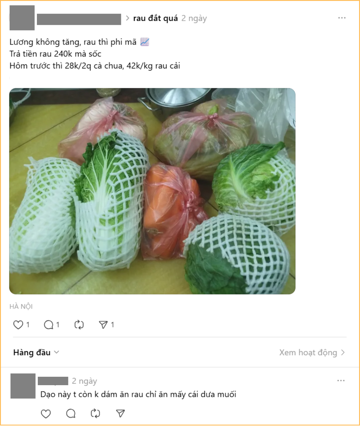 Gi&aacute; rau tăng, lương th&igrave; kh&ocirc;ng- Ảnh 1.
