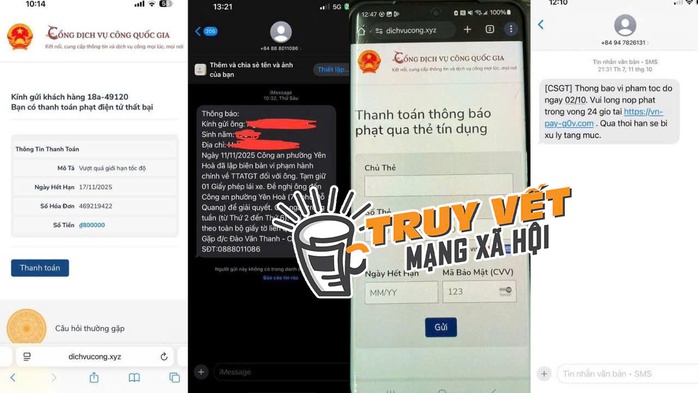 Cộng đồng mạng x&ocirc;n xao tin nhắn của phạt nguội nộp gấp của CSGT - Ảnh 1.