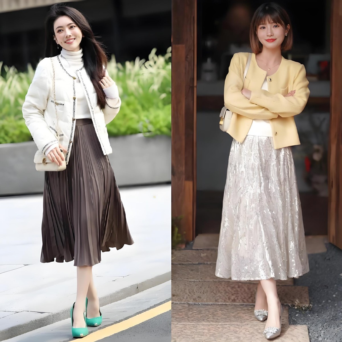 Tại sao phụ nữ thanh lịch đều thích mặc “áo khoác + váy dài” vào mùa lạnh? - Ảnh 11.