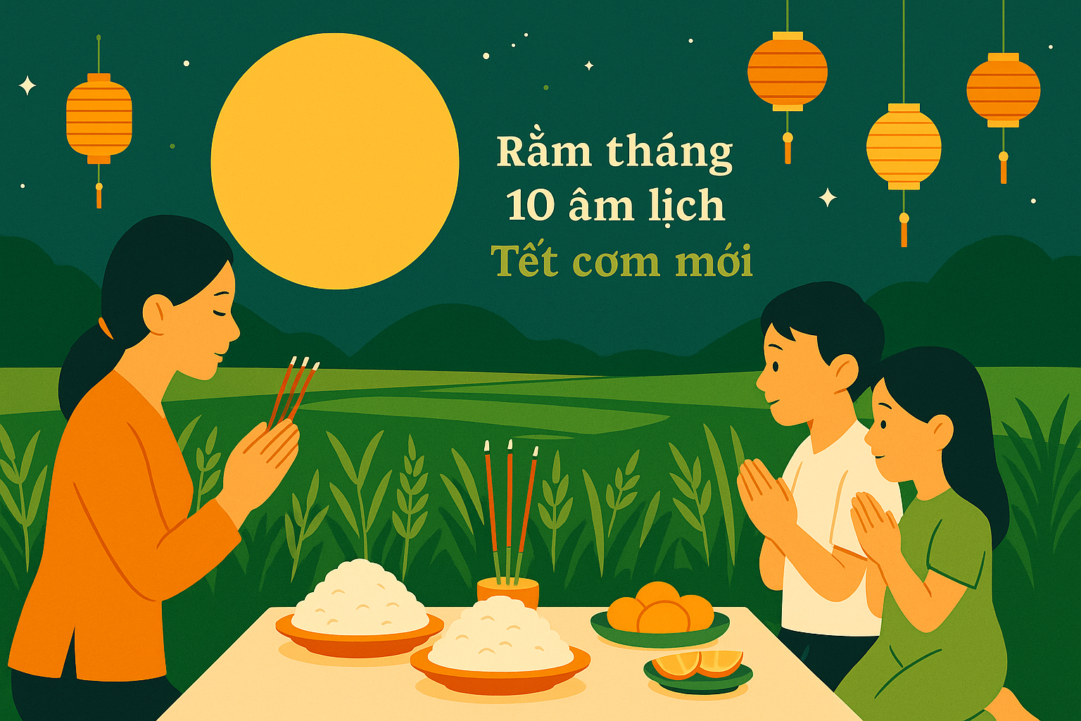 Rằm tháng 10 Âm lịch: Ngày “tạ ơn mùa màng” và khởi đầu mùa lạnh mà nhiều người đang quên mất- Ảnh 1.