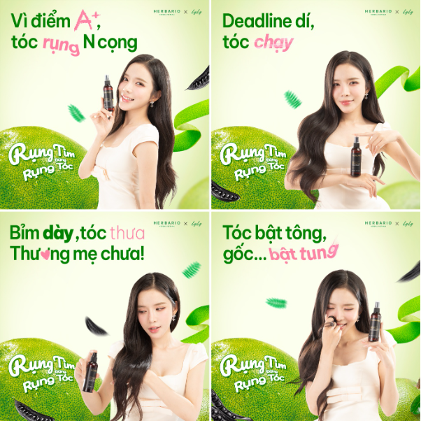 Chiến dịch mới của Herbario x LyLy gây sốt vì loạt tagline đánh đúng tim đen học sinh, dân văn phòng, mẹ bỉm - Ảnh 2.