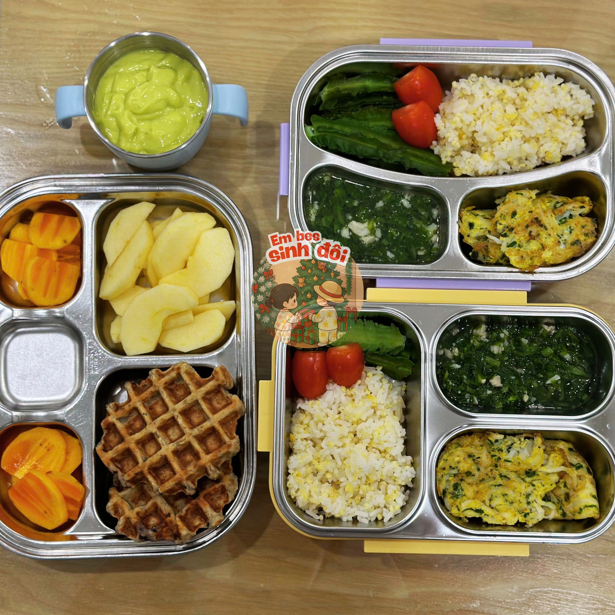 Bữa trưa của 2 em bé sinh đôi khiến nhiều mẹ giật mình, dụi mắt xem lại mấy lần vì điều này- Ảnh 14.