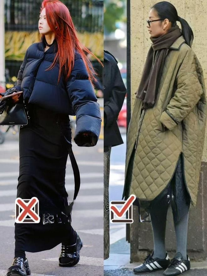 Năm nay không còn mốt áo phao to sụ: Cả phố đang mặc 