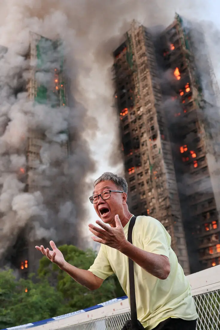 To&agrave;n cảnh vụ ch&aacute;y thảm họa nhất 3 thập kỷ ở Hong Kong: Số người tử vong chạm mốc 36, 10 tiếng cả th&agrave;nh phố vật lộn trong kinh ho&agrave;ng- Ảnh 9.