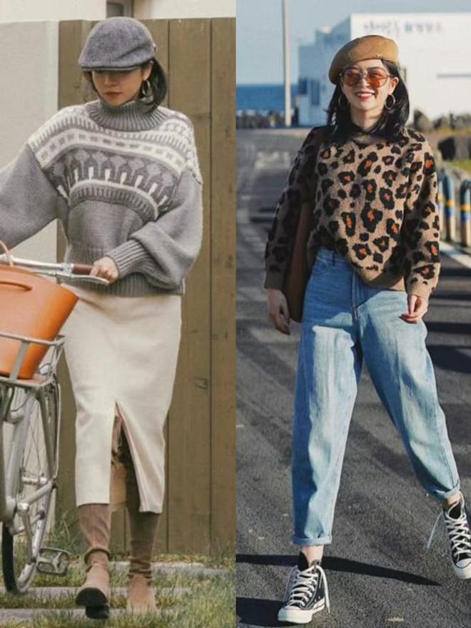 Kiểu áo len họa tiết đang gây sốt mùa lạnh: Dễ mặc, không sến, hợp chị em công sở- Ảnh 4.