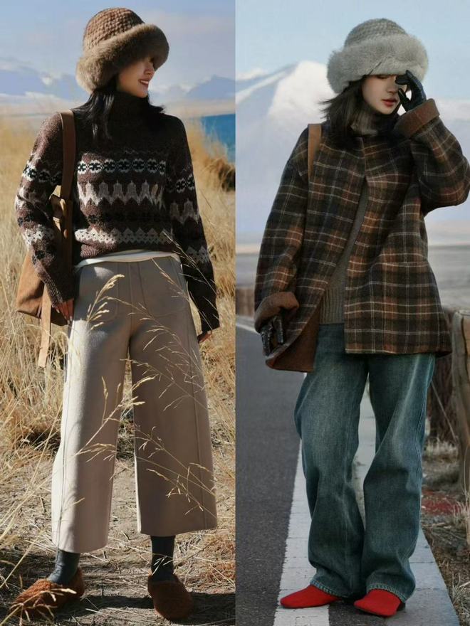 Kiểu áo len họa tiết đang gây sốt mùa lạnh: Dễ mặc, không sến, hợp chị em công sở- Ảnh 1.