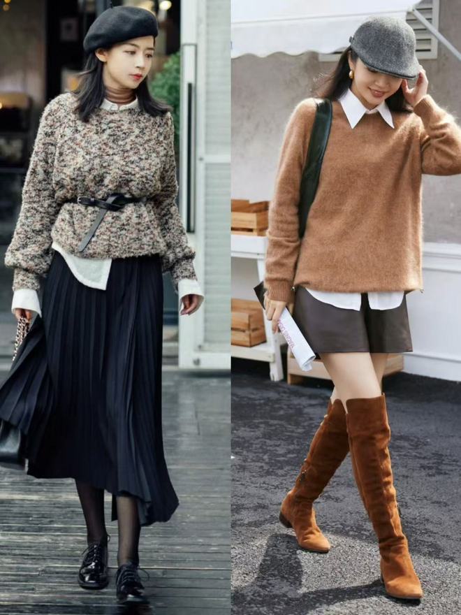 Kiểu áo len họa tiết đang gây sốt mùa lạnh: Dễ mặc, không sến, hợp chị em công sở- Ảnh 3.