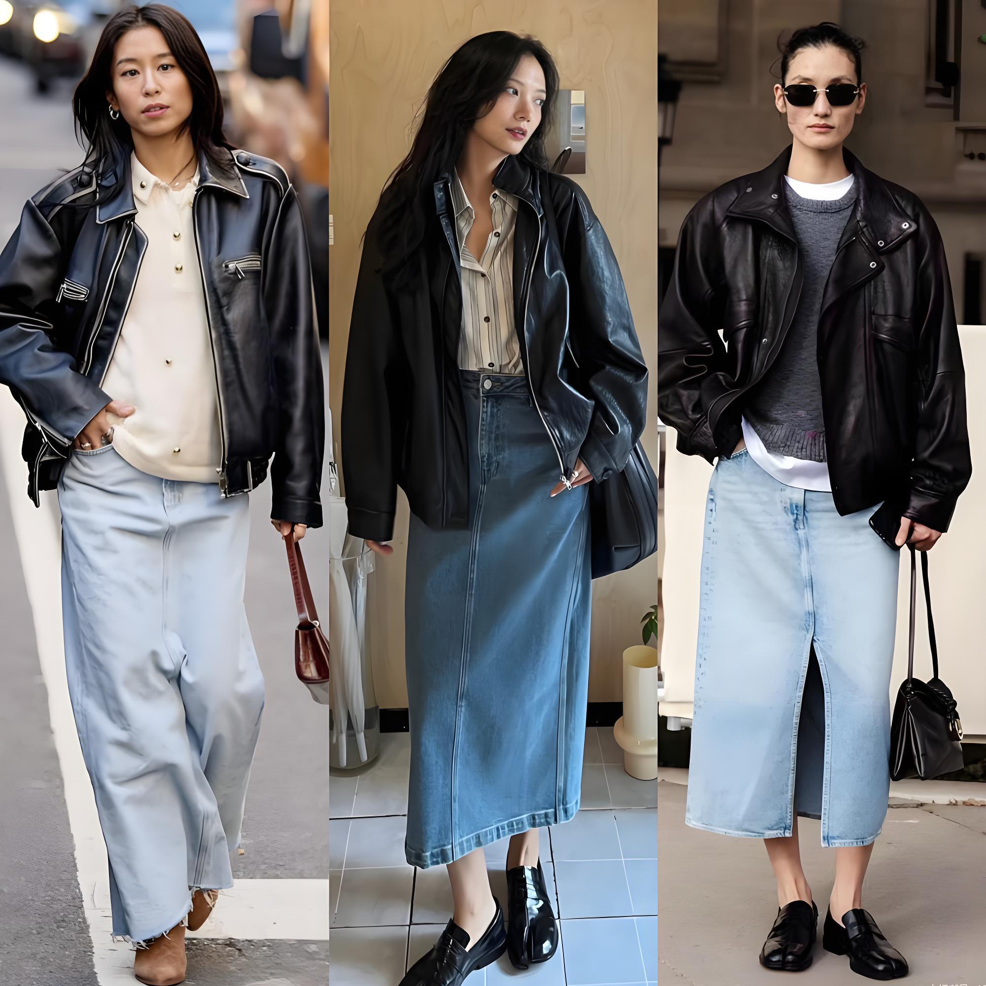 Áo da + váy là đỉnh cao phối đồ mùa Thu/Đông 2025, vừa cá tính vừa sang trọng!- Ảnh 2. Áo da + váy là đỉnh cao phối đồ mùa Thu/Đông 2025, vừa cá tính vừa sang trọng!- Ảnh 2.