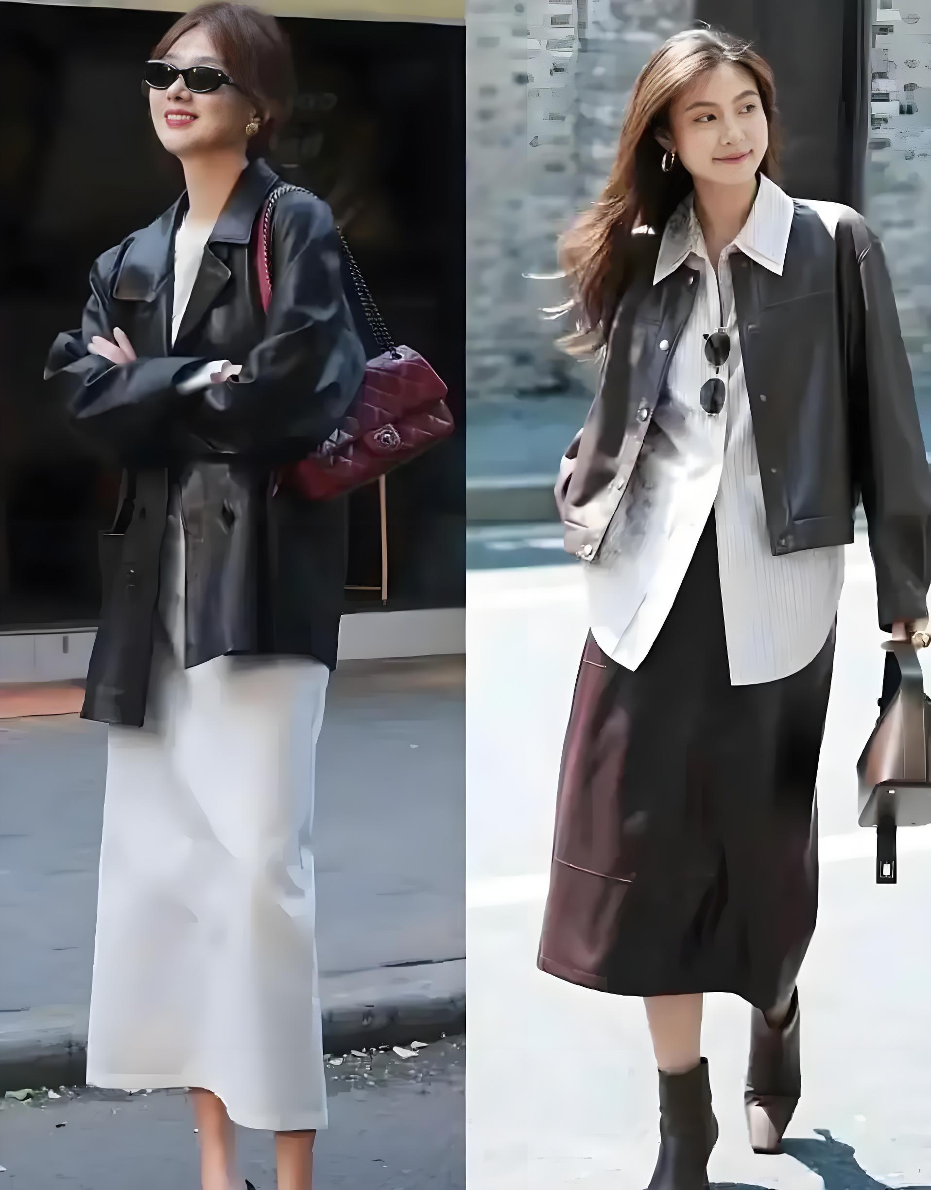 Áo da + váy là đỉnh cao phối đồ mùa Thu/Đông 2025, vừa cá tính vừa sang trọng!- Ảnh 11. Áo da + váy là đỉnh cao phối đồ mùa Thu/Đông 2025, vừa cá tính vừa sang trọng!- Ảnh 11.