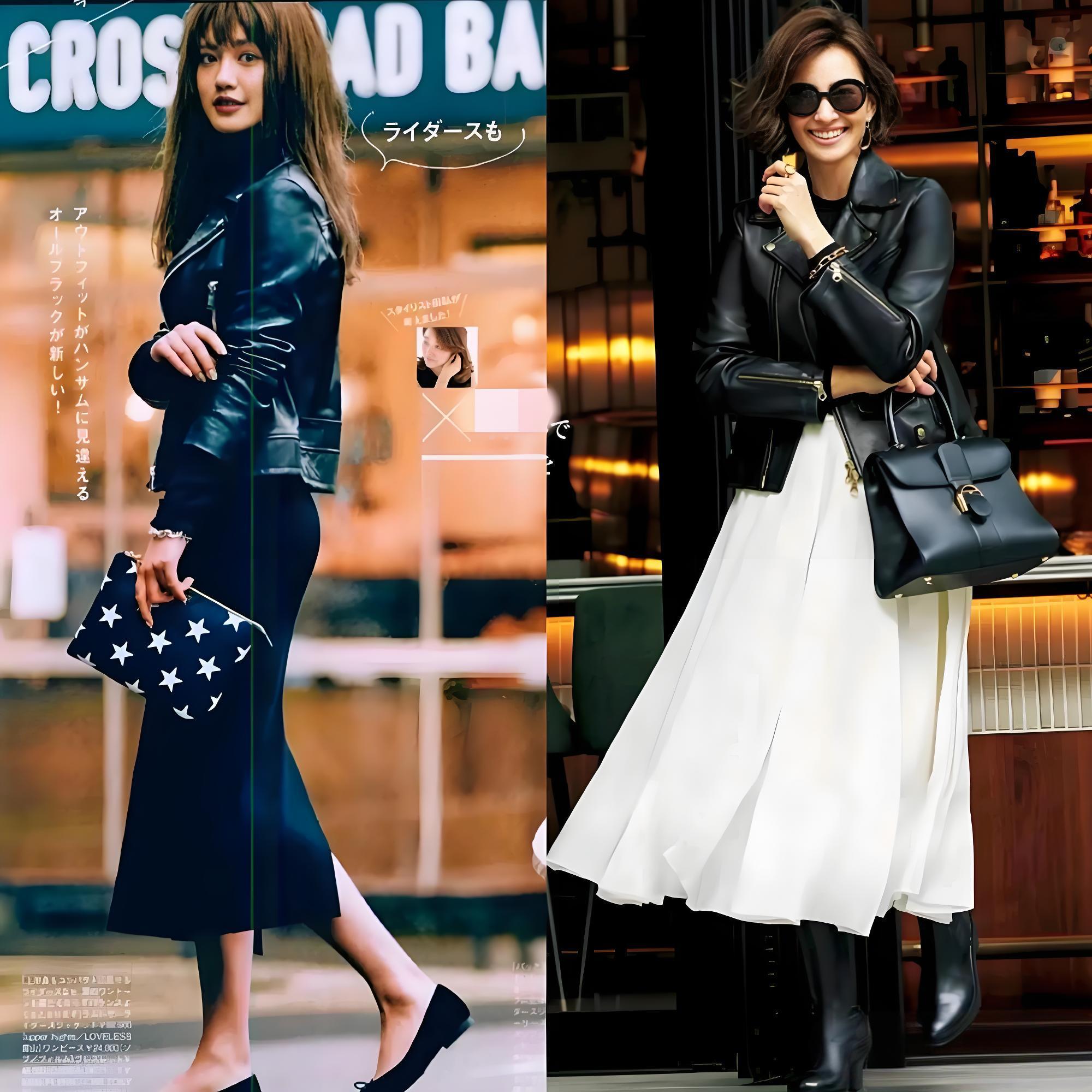 Áo da + váy là đỉnh cao phối đồ mùa Thu/Đông 2025, vừa cá tính vừa sang trọng!- Ảnh 12. Áo da + váy là đỉnh cao phối đồ mùa Thu/Đông 2025, vừa cá tính vừa sang trọng!- Ảnh 12.