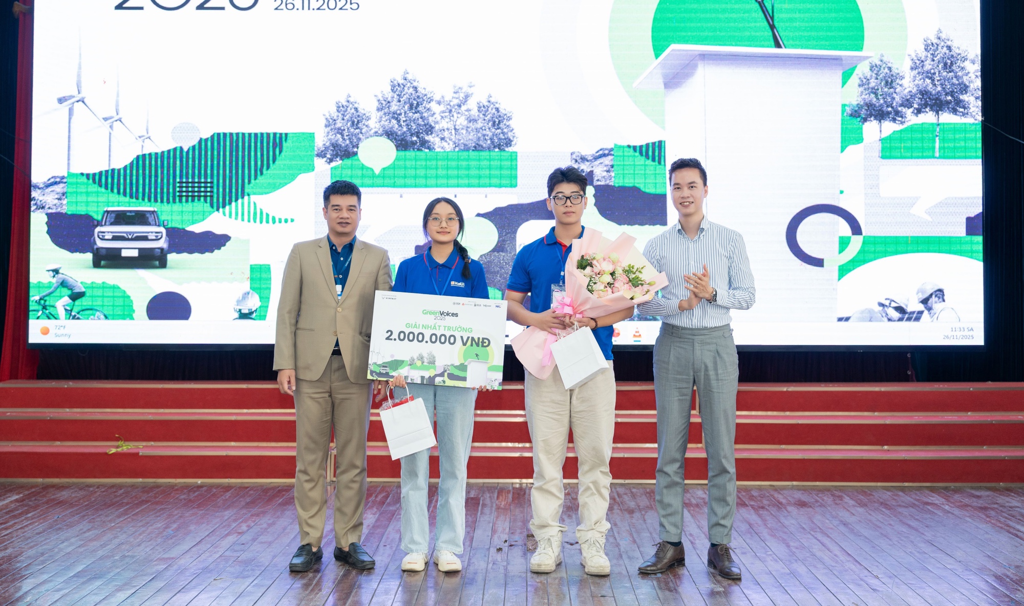 Lan tỏa tiếng n&oacute;i xanh tại Đại học C&ocirc;ng nghiệp H&agrave; Nội - Green Voices 2025 - Ảnh 2.