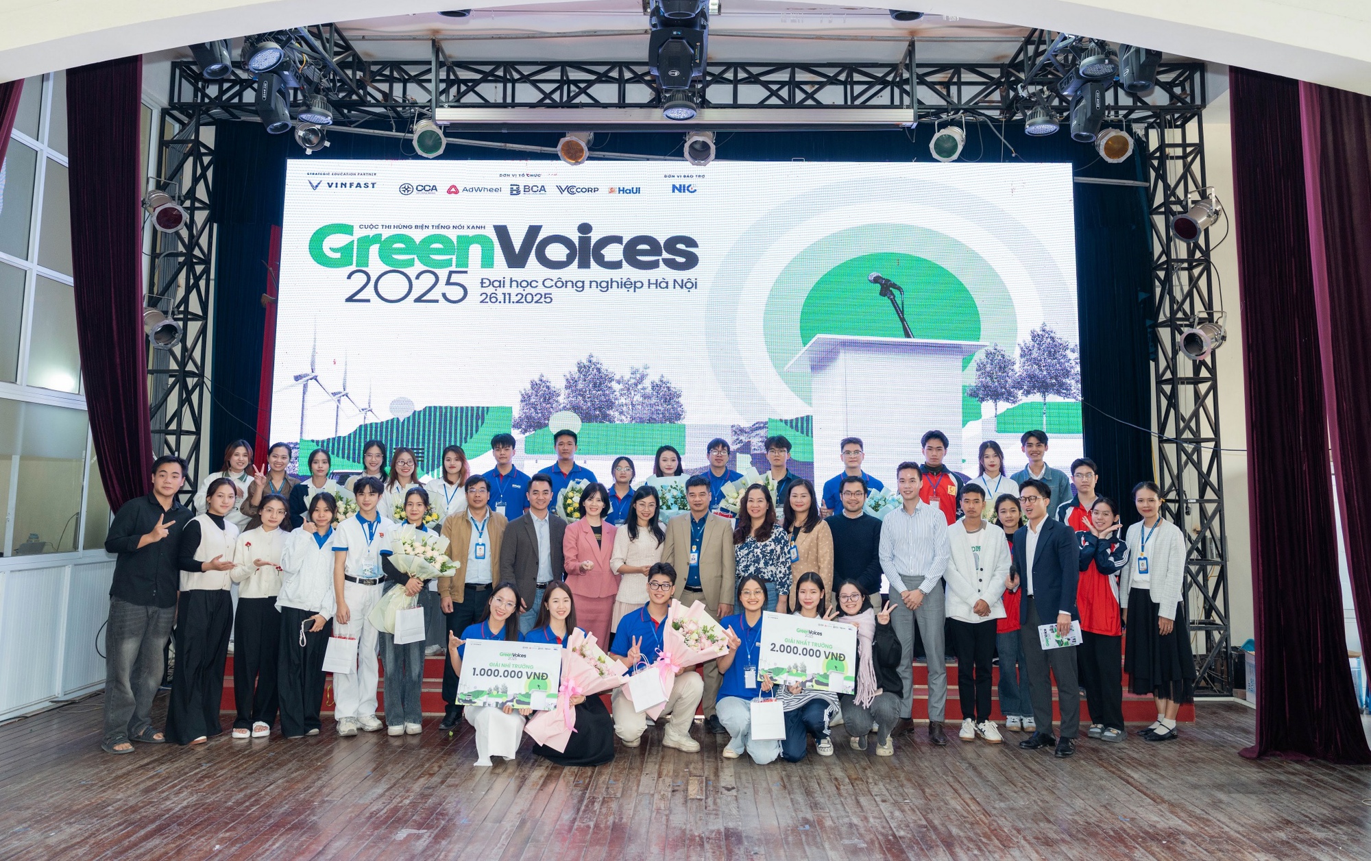 Lan tỏa tiếng n&oacute;i xanh tại Đại học C&ocirc;ng nghiệp H&agrave; Nội - Green Voices 2025 - Ảnh 1.