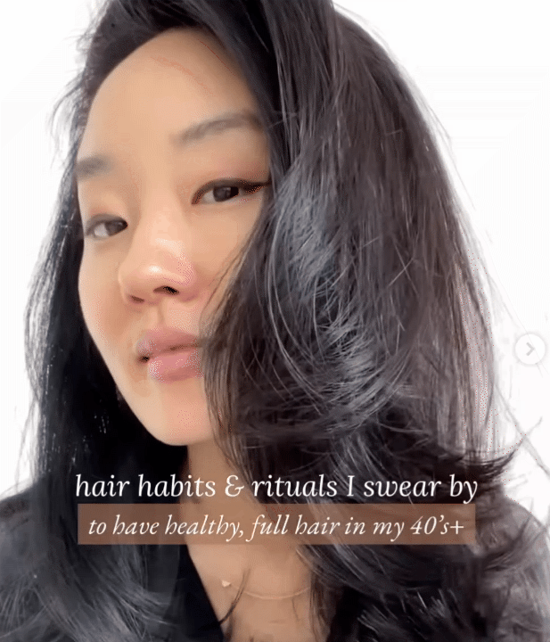 Mái tóc tuổi 40 vẫn đen mượt, bồng bềnh, không một sợi bạc: Bí quyết 