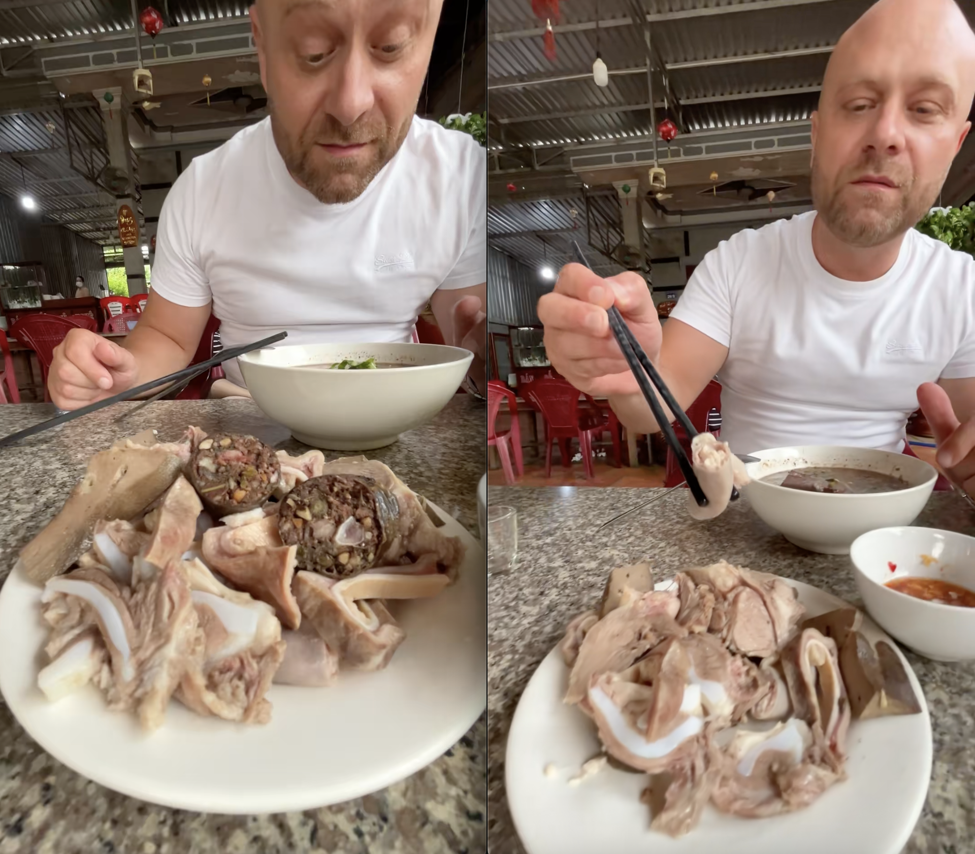 Khách Tây mukbang &quot;mỹ vị nhân gian&quot; của Việt Nam khiến dân mạng nức lòng - Ảnh 2.