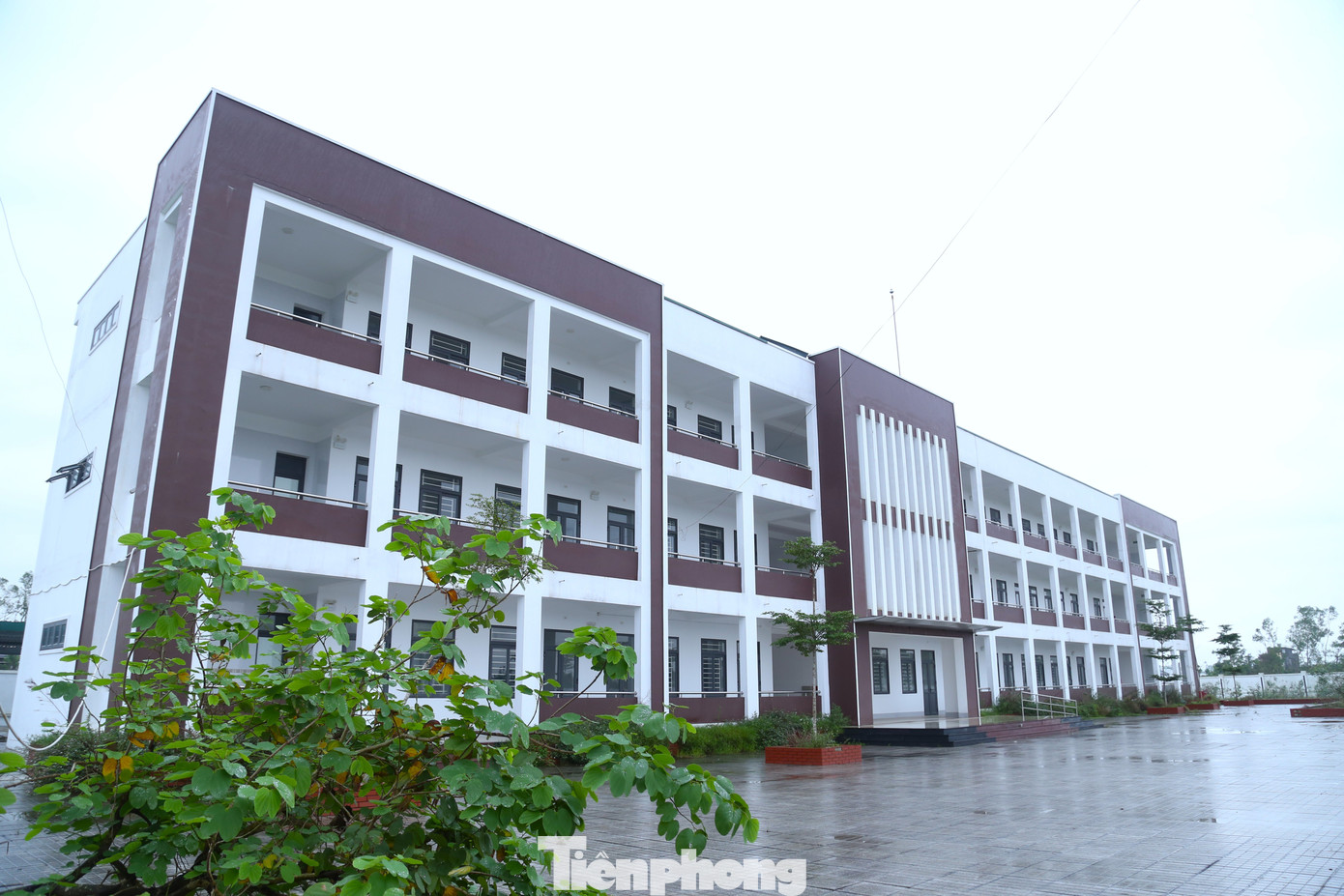 Trường mới xây bỏ không, cô trò chen chúc trong phòng học xuống cấp - Ảnh 1.