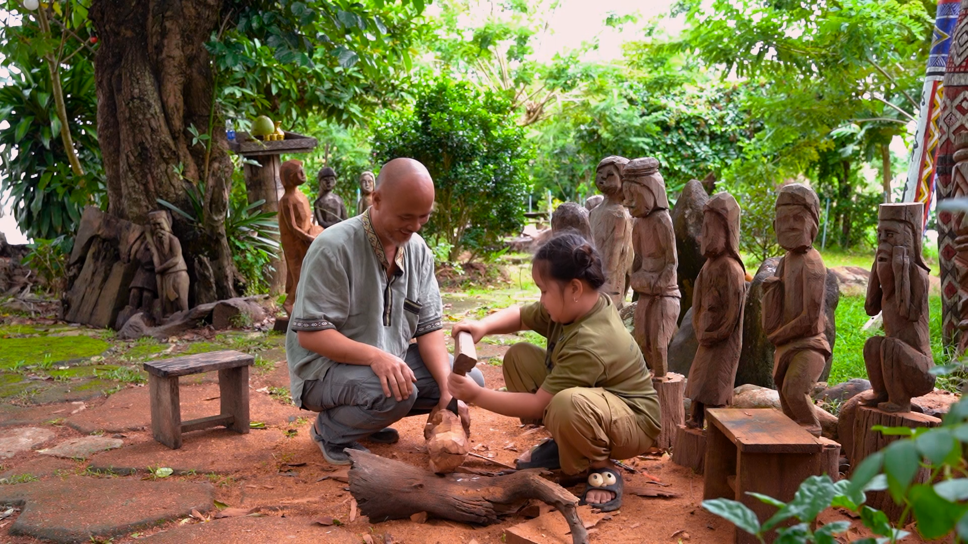 Ông bố họa sĩ gây ấn tượng bởi bài học dạy con gái 9 tuổi trong Ông bố họa sĩ gây ấn tượng bởi bài học dạy con gái 9 tuổi trong