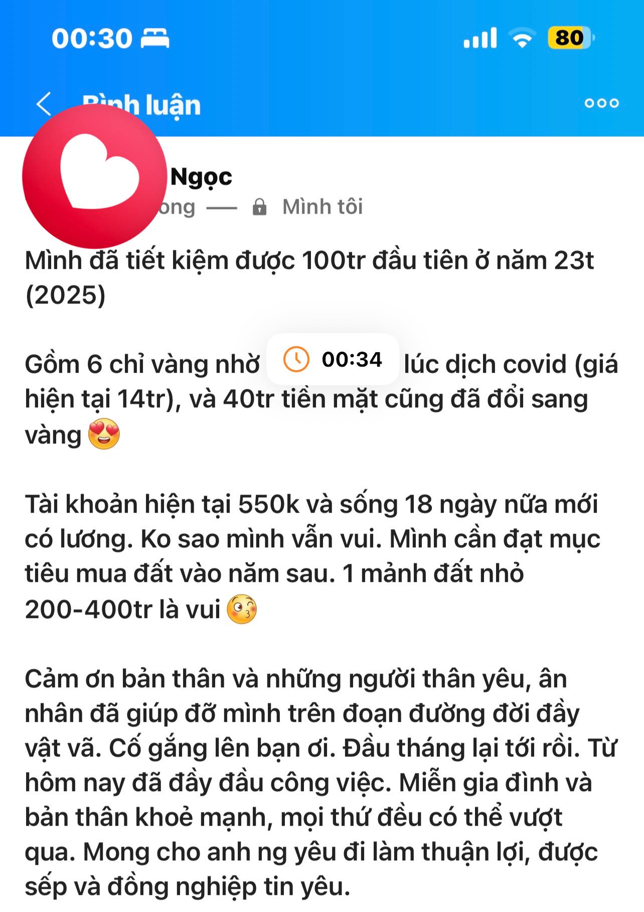 Tài khoản chỉ còn 550k nhưng trong người có 6 chỉ vàng- Ảnh 1. Tài khoản chỉ còn 550k nhưng trong người có 6 chỉ vàng- Ảnh 1.