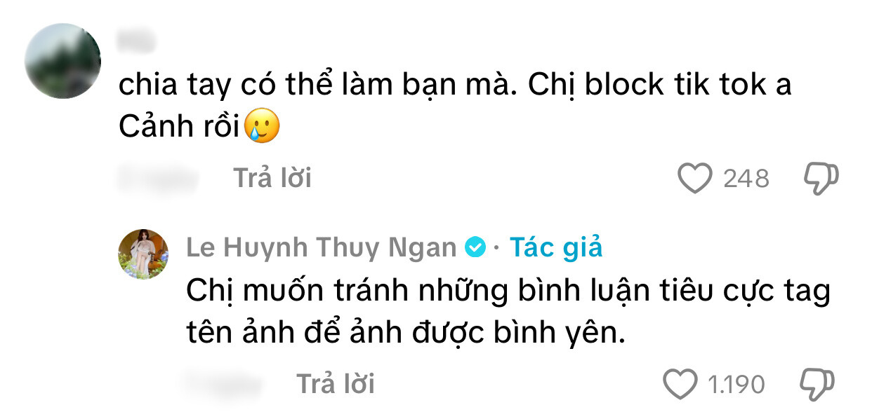 Thuý Ngân đã block Võ Cảnh: Căng thẳng đến mức này sao?- Ảnh 1. Thuý Ngân đã block Võ Cảnh: Căng thẳng đến mức này sao?- Ảnh 1.