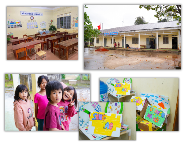 Giữa mưa lạnh, món quà nhỏ thắp lên niềm vui lớn cho học trò - Ảnh 1.