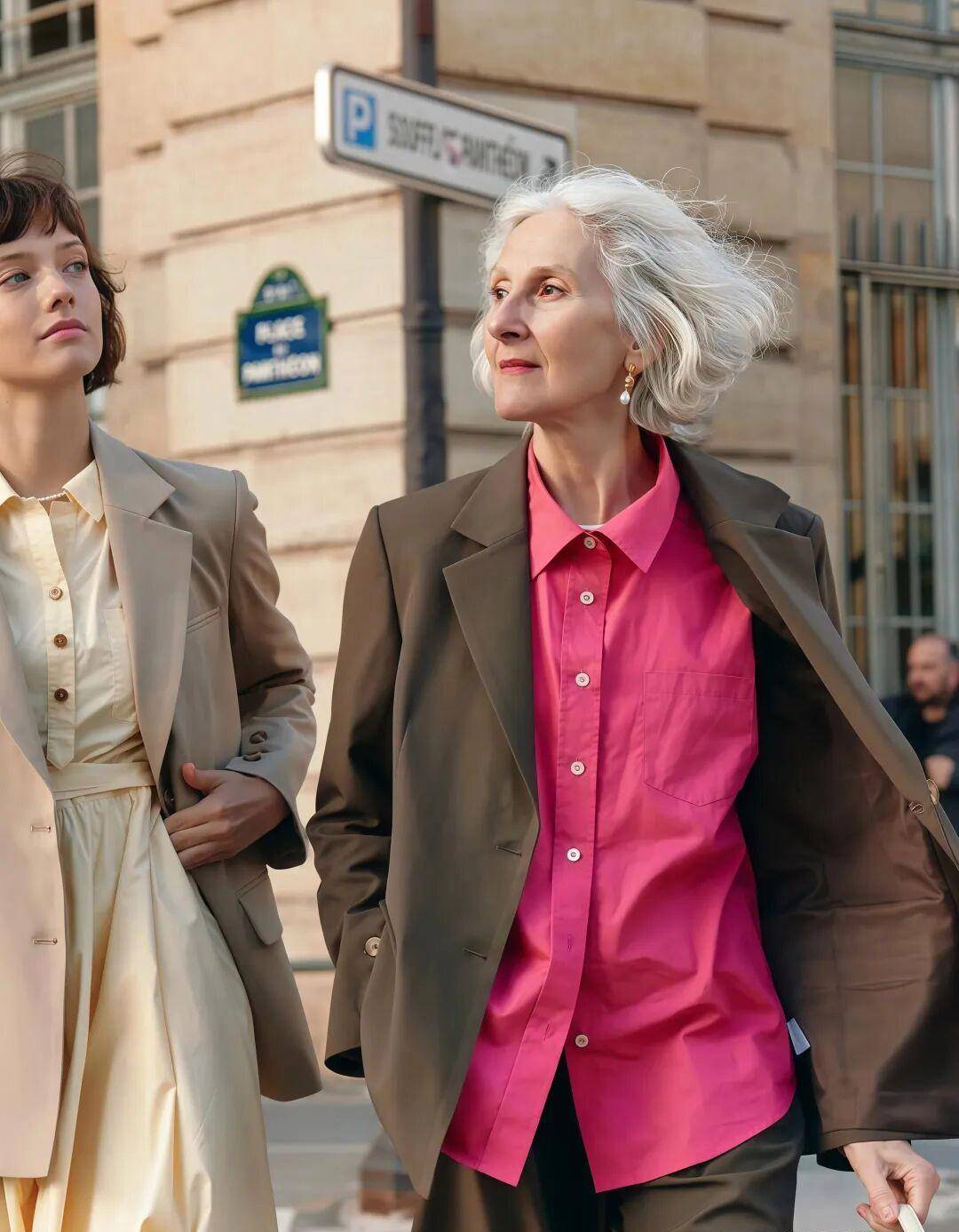 Học phụ nữ Pháp cách làm đẹp tuổi già với tóc bạc tự nhiên và phong cách tinh tế - Ảnh 10. Học phụ nữ Pháp cách làm đẹp tuổi già với tóc bạc tự nhiên và phong cách tinh tế - Ảnh 10.