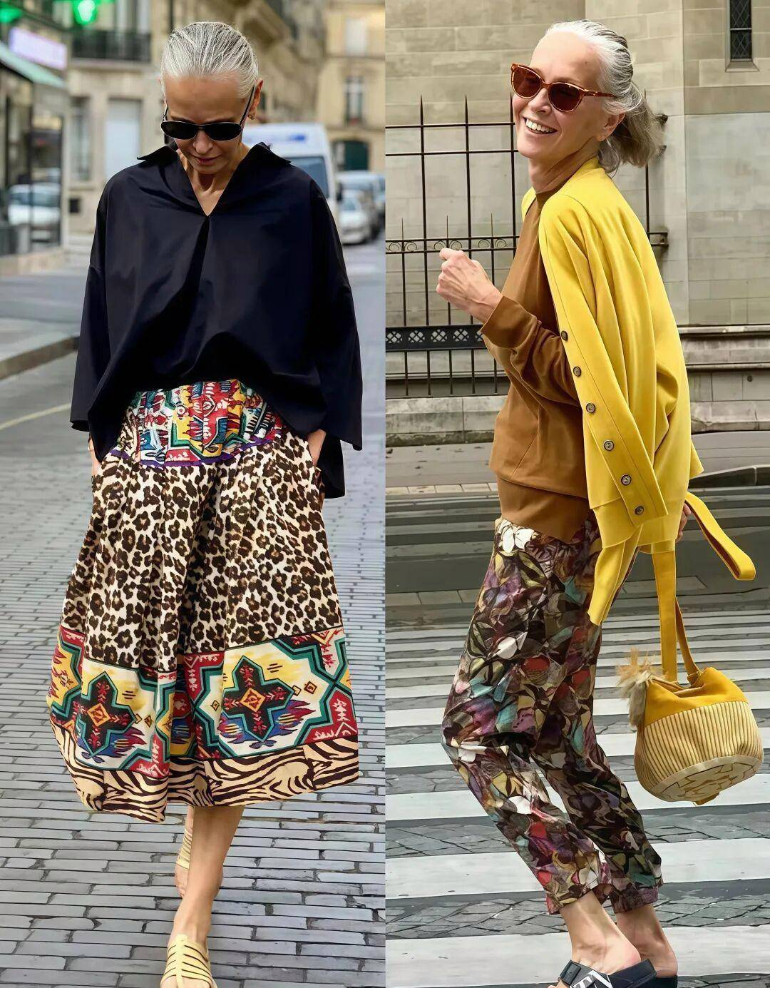 Học phụ nữ Pháp cách làm đẹp tuổi già với tóc bạc tự nhiên và phong cách tinh tế - Ảnh 5. Học phụ nữ Pháp cách làm đẹp tuổi già với tóc bạc tự nhiên và phong cách tinh tế - Ảnh 5.