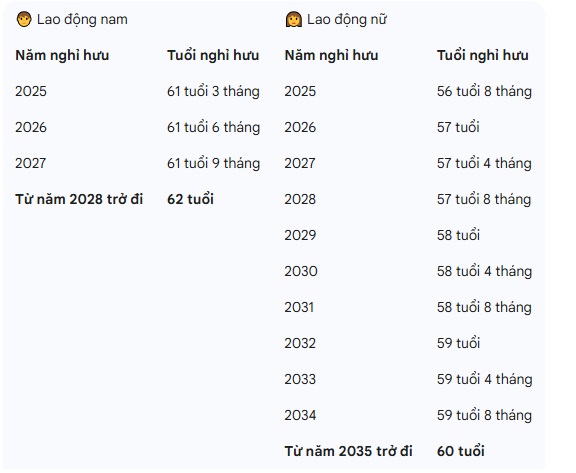 Độ tuổi nghỉ hưu mới nhất năm 2026 theo Nghị định 135 của Chính phủ - Ảnh 1.