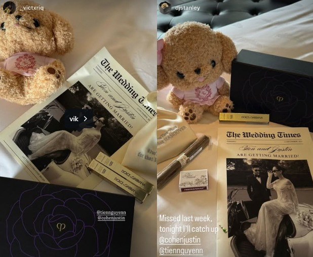 Tiên Nguyễn bị em trai nhắc đến bạn trai cũ ngay tại đám cưới khiến cả hội trường chấn động, cô dâu ra tín hiệu - Ảnh 2.