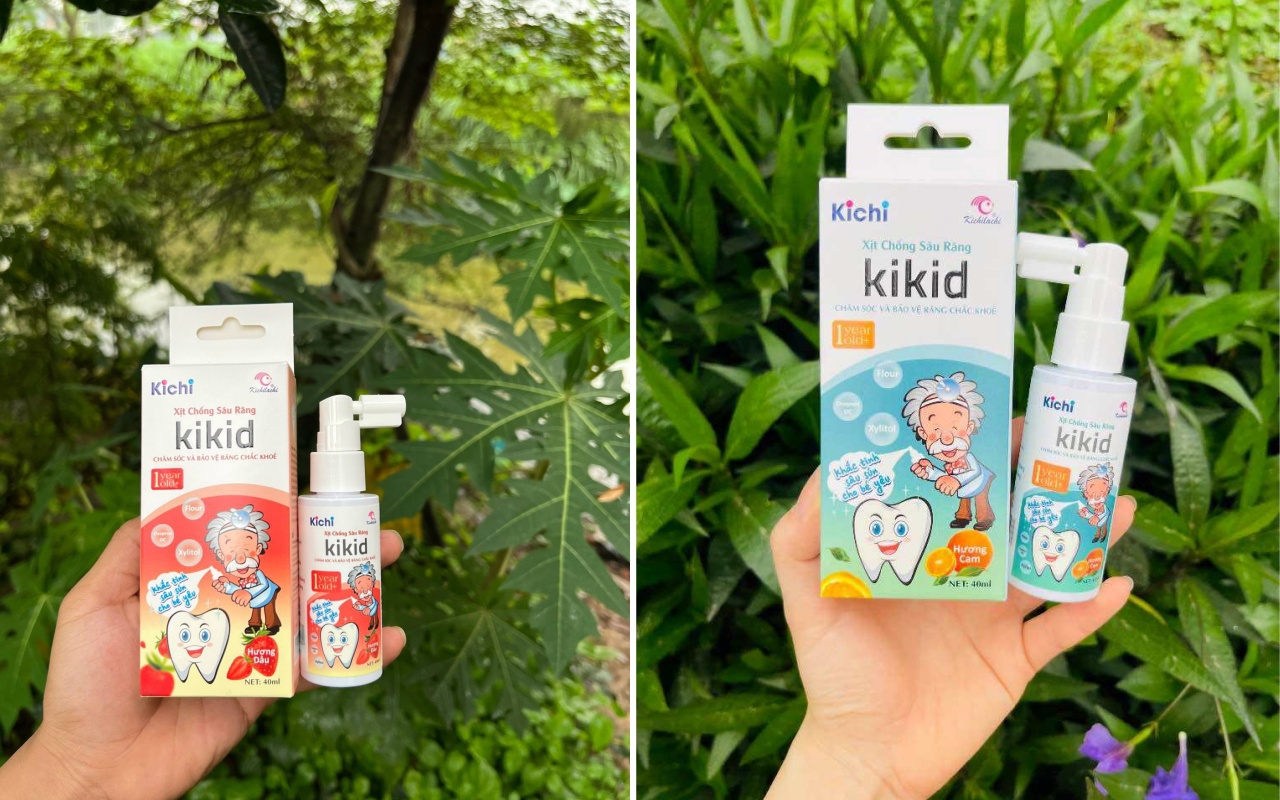 Review xịt chống s&acirc;u răng Kichilachi Kikid: Nếu mẹ c&oacute; 1 em 