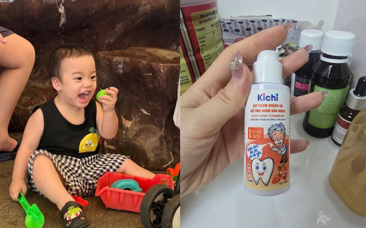 Review xịt chống s&acirc;u răng Kichilachi Kikid: Nếu mẹ c&oacute; 1 em 