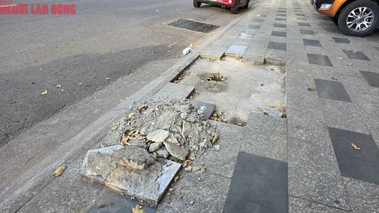 Vỉa hè Đắk Lắk vừa lát đá tự nhiên lại bị đào xới gây lãng phí - Ảnh 16. Vỉa hè Đắk Lắk vừa lát đá tự nhiên lại bị đào xới gây lãng phí - Ảnh 16.