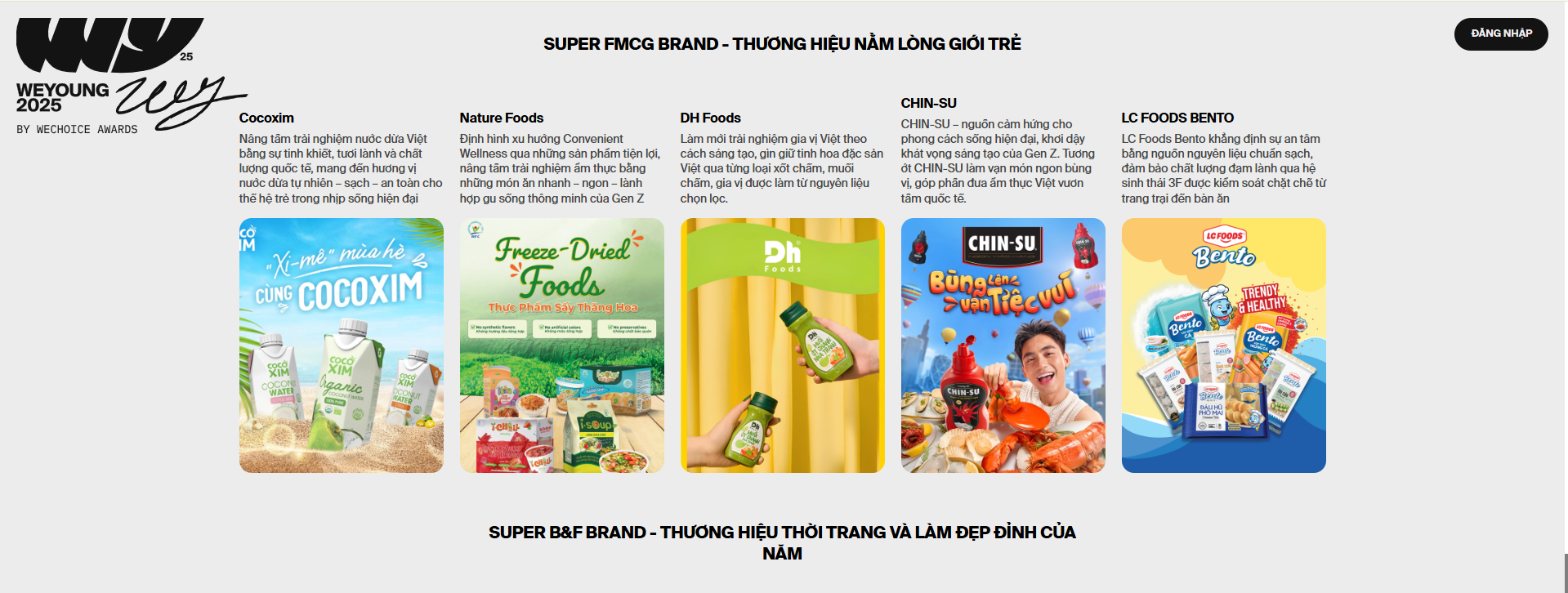 Super FMCG Brand: Đ&acirc;y l&agrave; những nh&atilde;n h&agrave;ng FMCG đang được giới trẻ 
