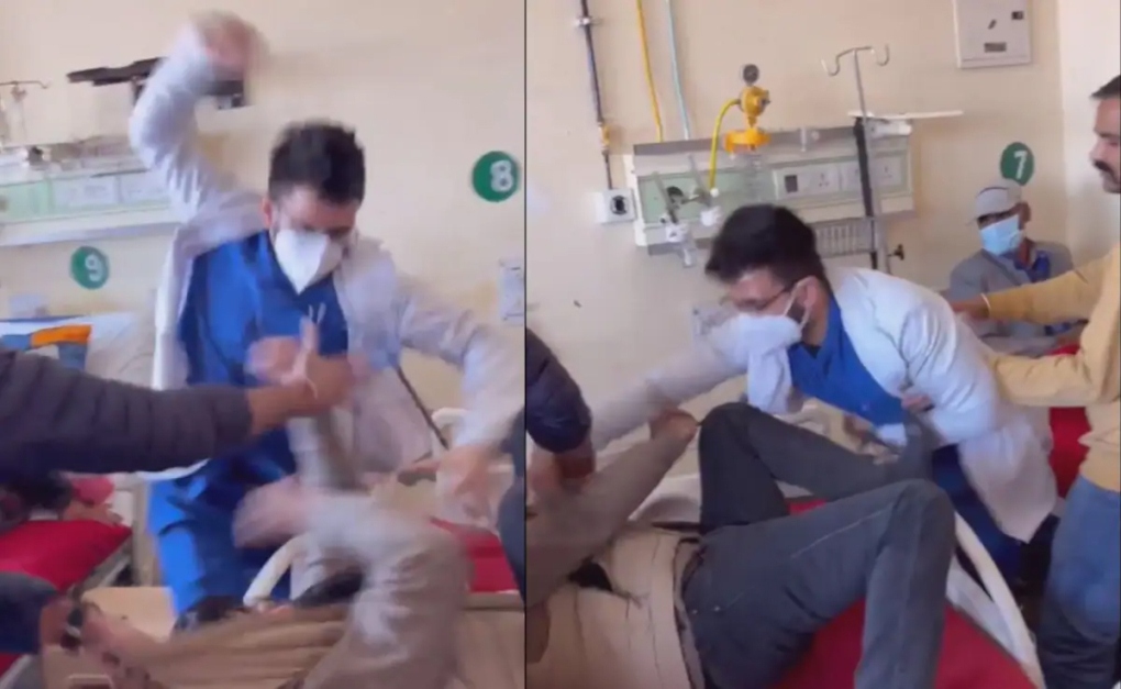 Bị ph&agrave;n n&agrave;n, nam b&aacute;c sĩ lao v&agrave;o đấm bệnh nh&acirc;n tới tấp - Ảnh 1.