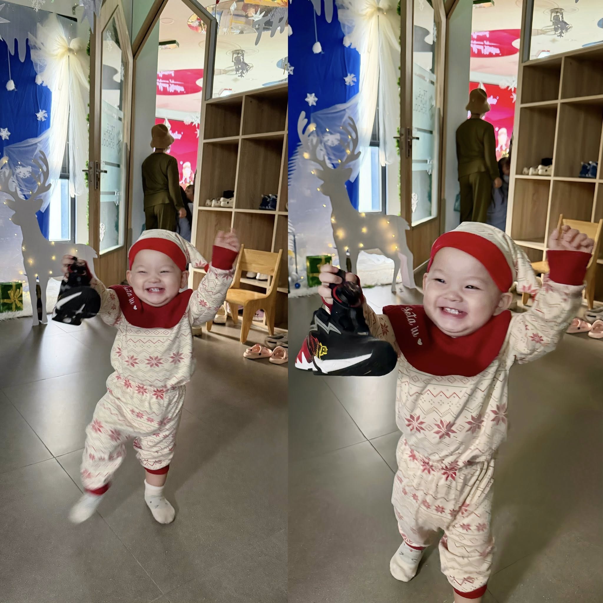 Hai nhóc siêu quậy nhà Ly Kute chiếm spotlight đêm Giáng Sinh, mẹ bầu lộ diện vô cùng rạng rỡ- Ảnh 10.