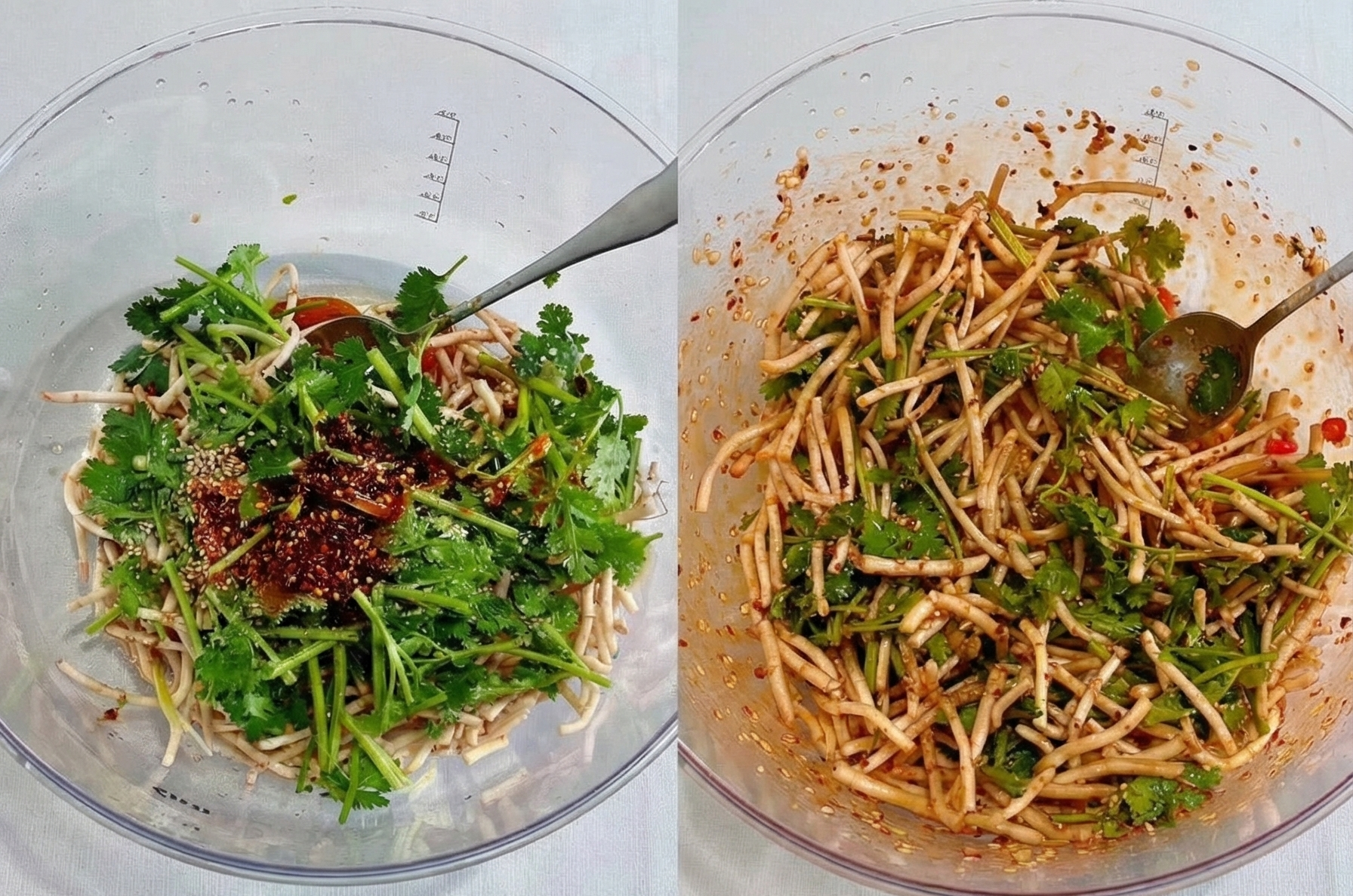 Giải cứu rễ rau diếp c&aacute; th&agrave;nh m&oacute;n nộm chua cay cực phẩm m&ecirc; mẩn - Ảnh 3.